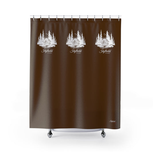 Shower Curtains Idyllwild Cabin Brown