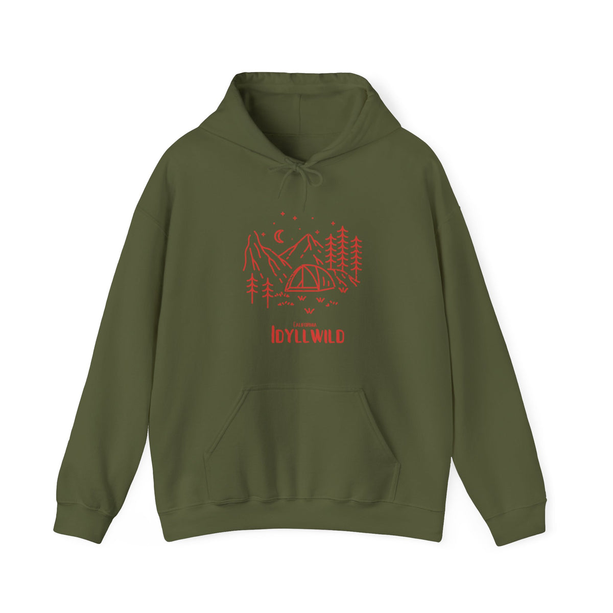 Unisex Heavy Blend™ Hooded Sweatshirt Camping RED