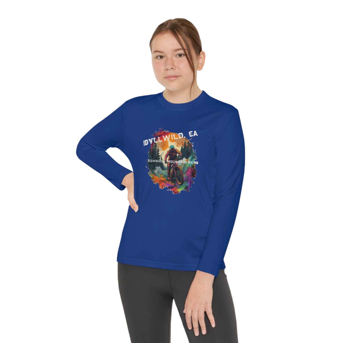Idyllwild Mountain Biking Youth Long Sleeve Competitor Tee