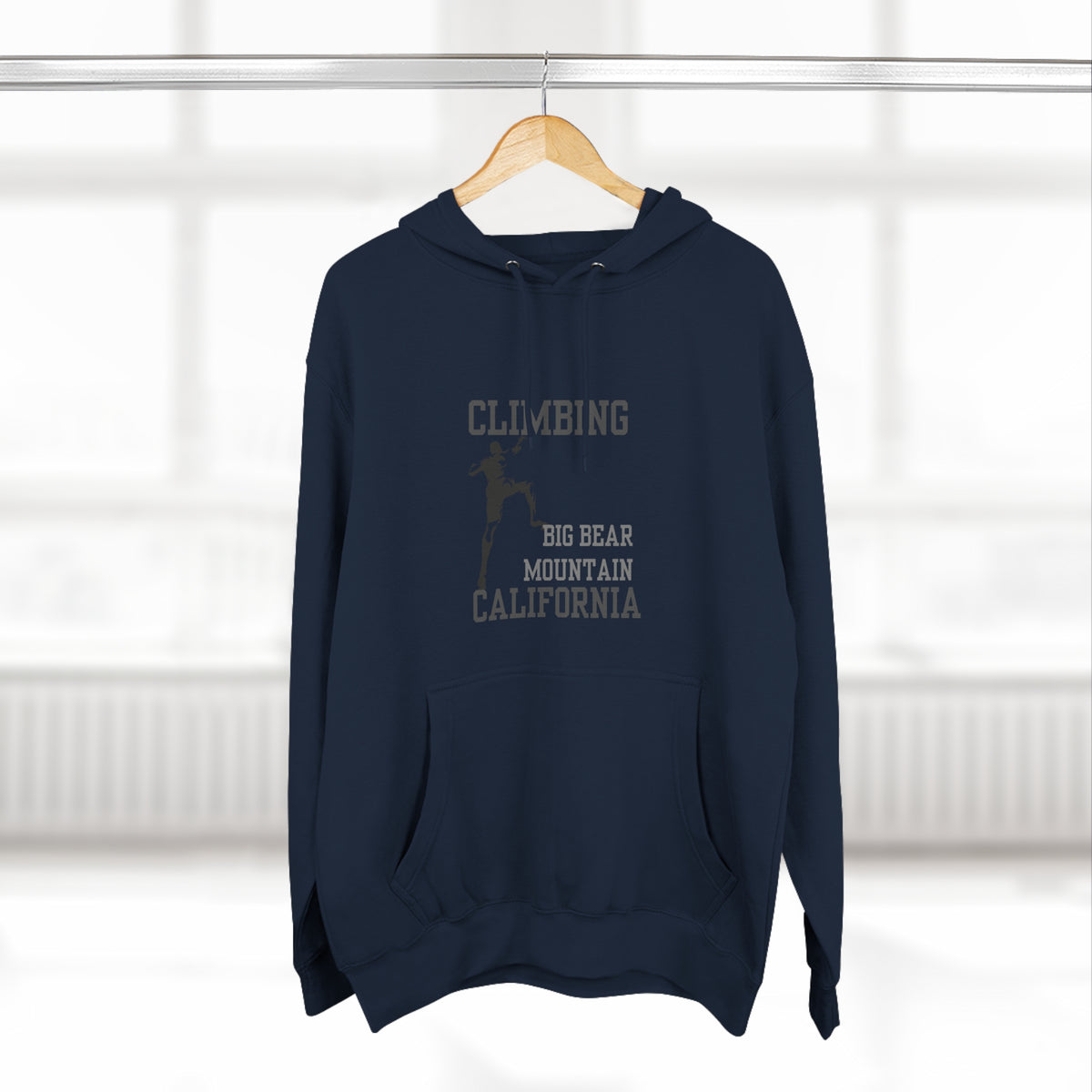 Big Bear Mountain Rock Climbing Hoodie