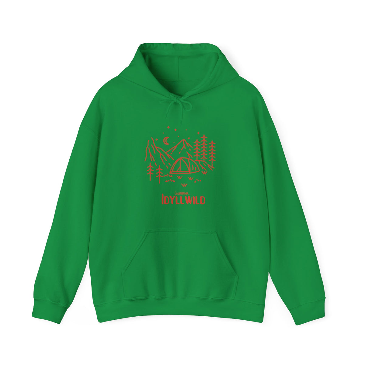 Unisex Heavy Blend™ Hooded Sweatshirt Camping RED