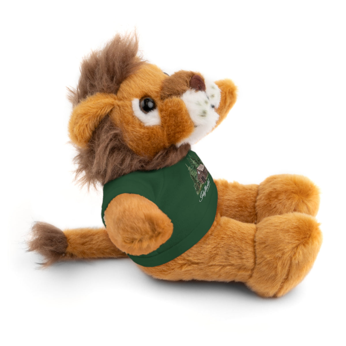 Stuffed Animals with Tee Cabin in the Woods Picture Idyllwild