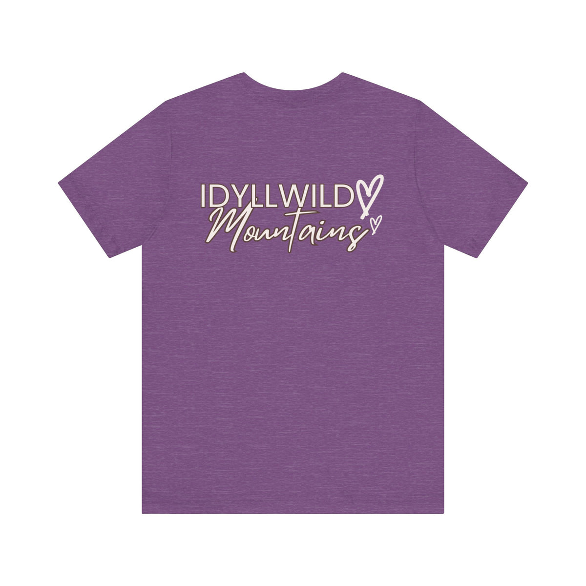 Womens Jersey Short Sleeve Idyllwild Mountains Heart T-shirt