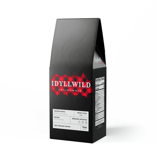 Colombia Single Origin Coffee (Light-Medium Roast) Idyllwild Red Buffalo Patch Black