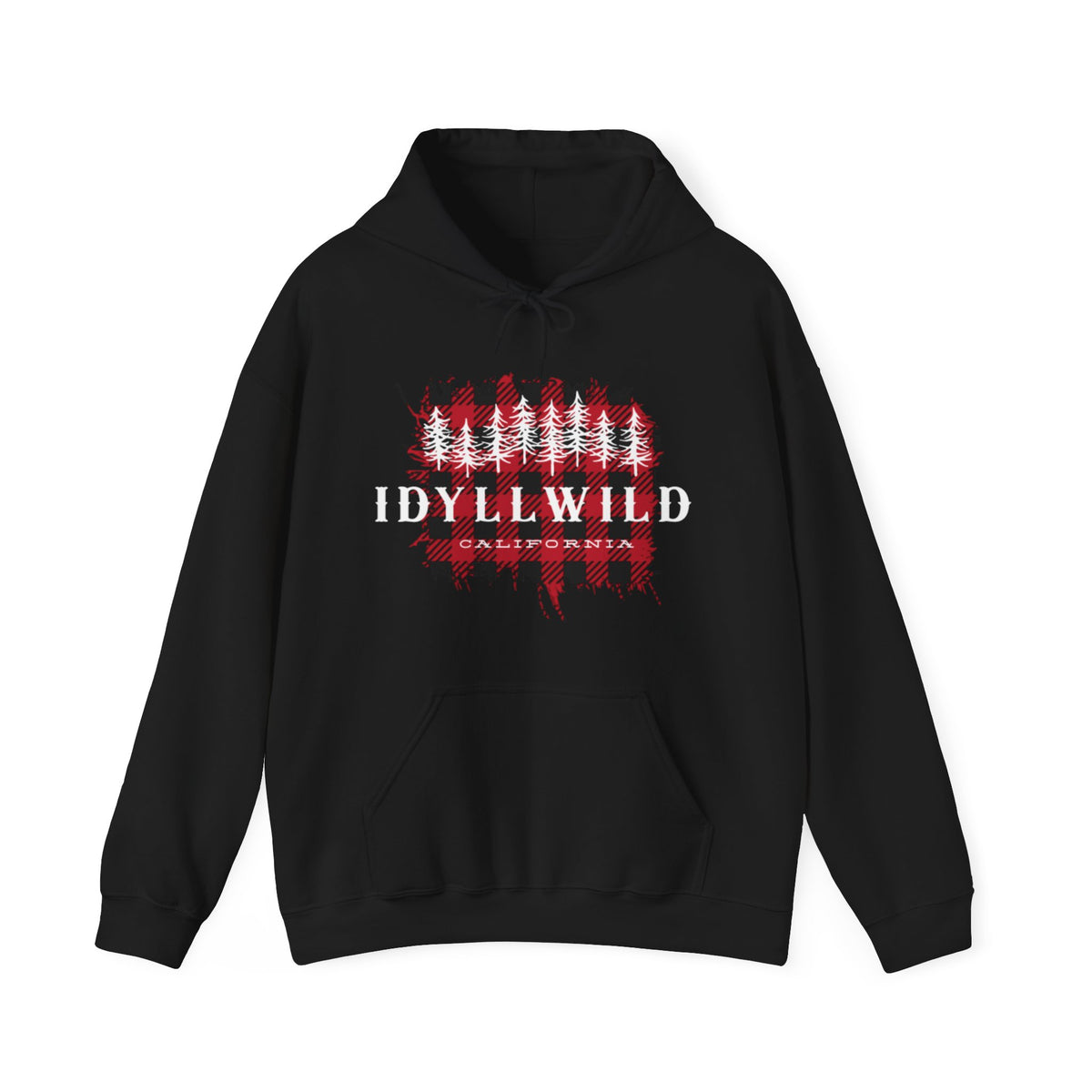 Idyllwild Red Buffalo Plaid White Pine Hoodie