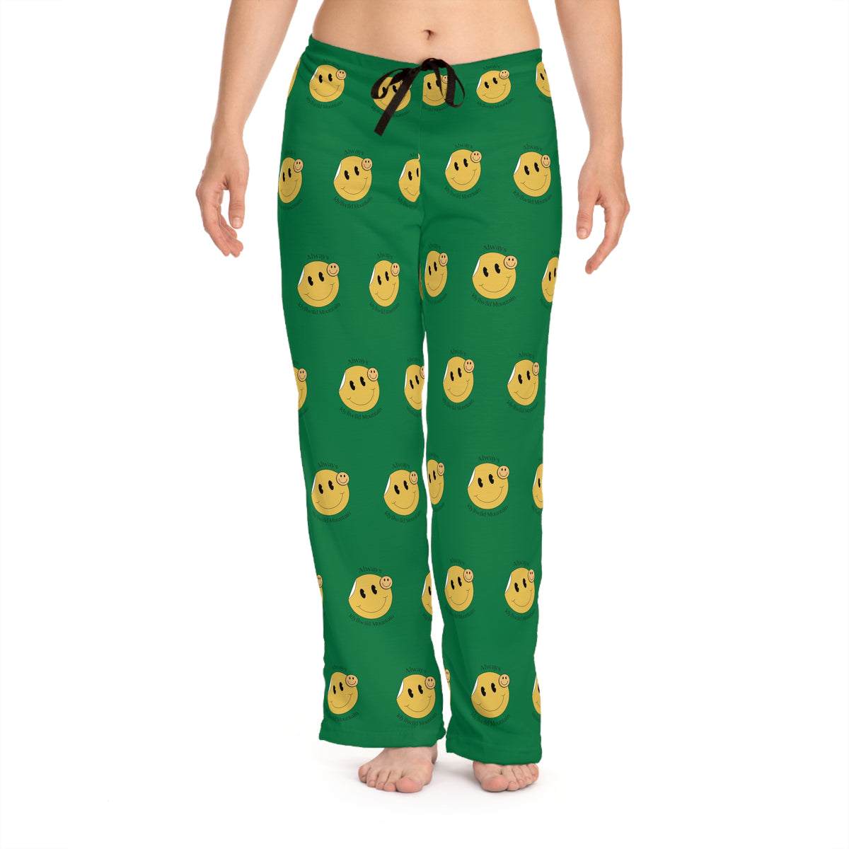 Women's Pajama Pants (AOP) Always Smiling