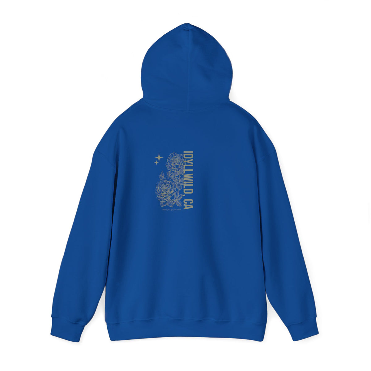 Unisex Heavy Blend™ Hooded Sweatshirt Center FLower