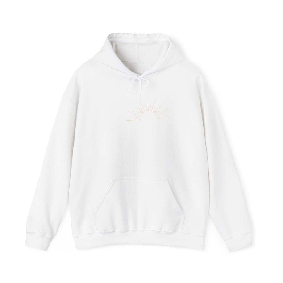 Idyllwild white script grey suburst Hoodie