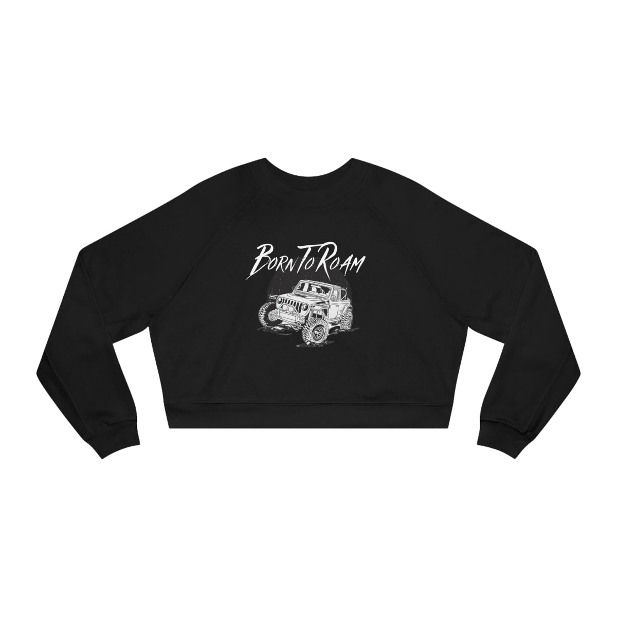 Jeep Born To Roam Cropped Fleece Pullover