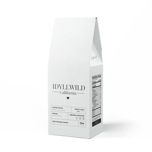 Colombia Single Origin Coffee (Light-Medium Roast) Idyllwild California Lil Heart White