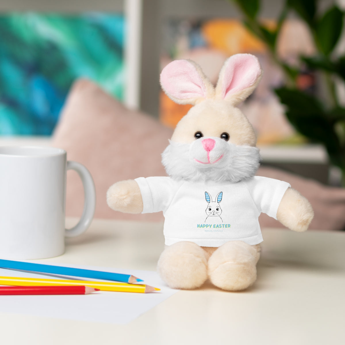 Stuffed Animals with Tee Blue Ears