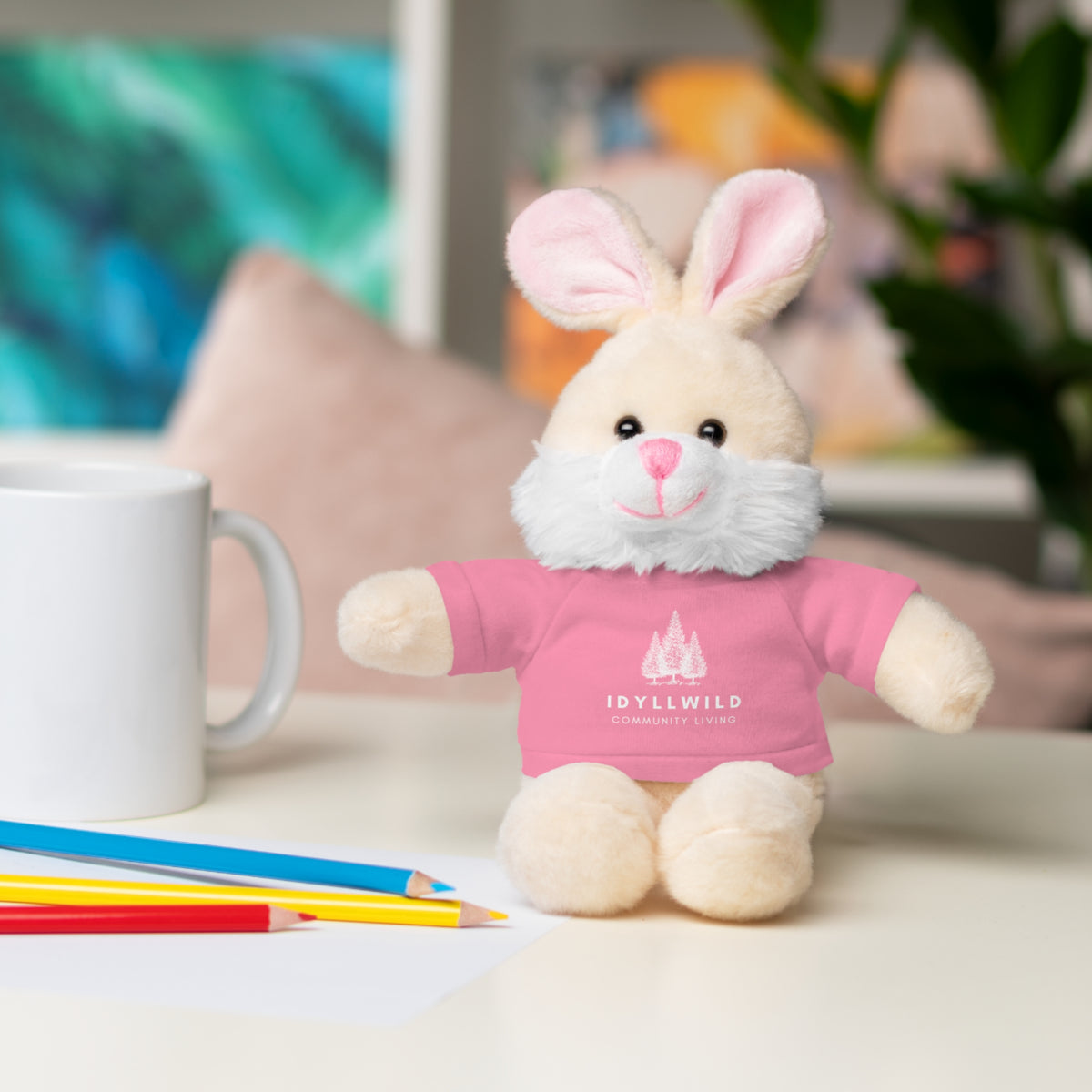 Stuffed Animals with Tee Idyllwild Community