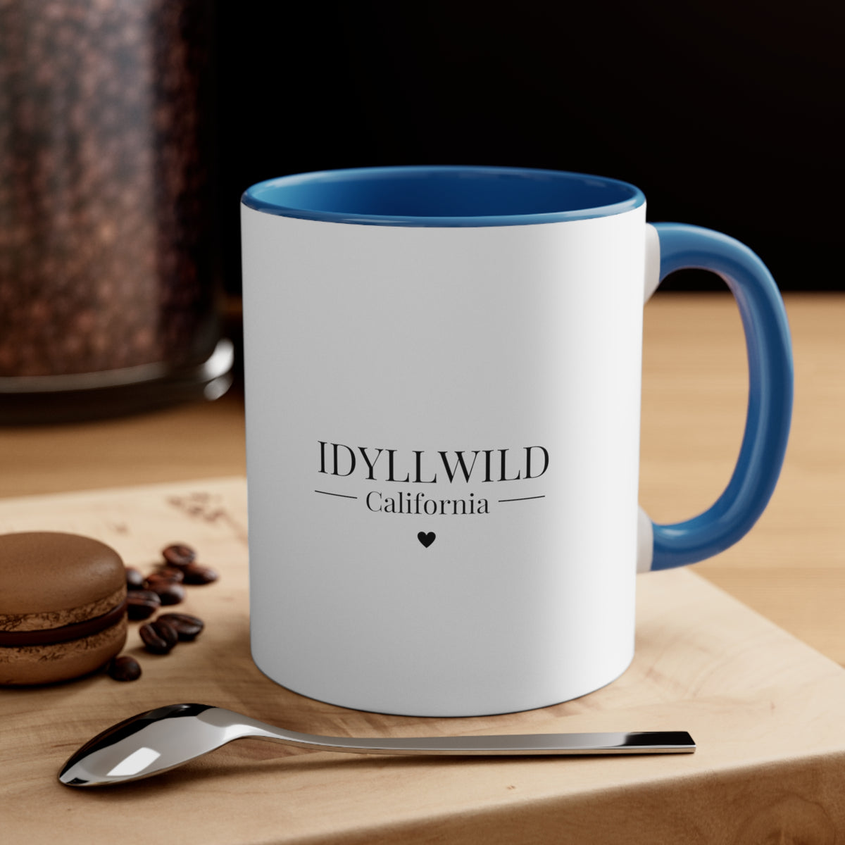 Accent Coffee Mug, 11oz Idyllwild California Heart