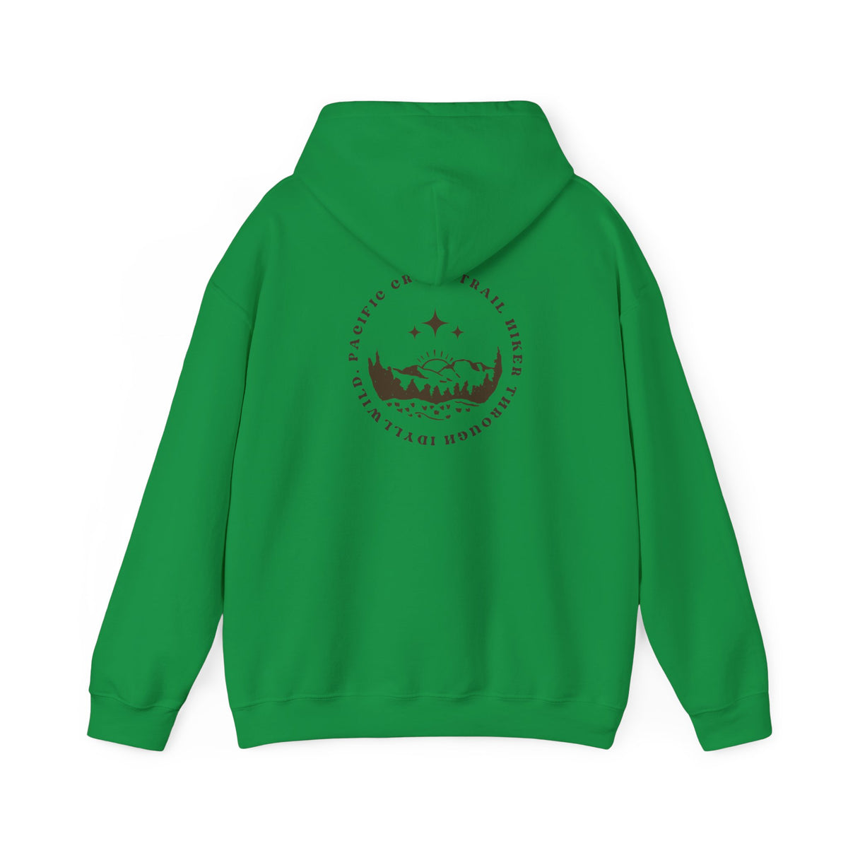 Pacific Trail Hiker through Idyllwild BrownText Hoodie