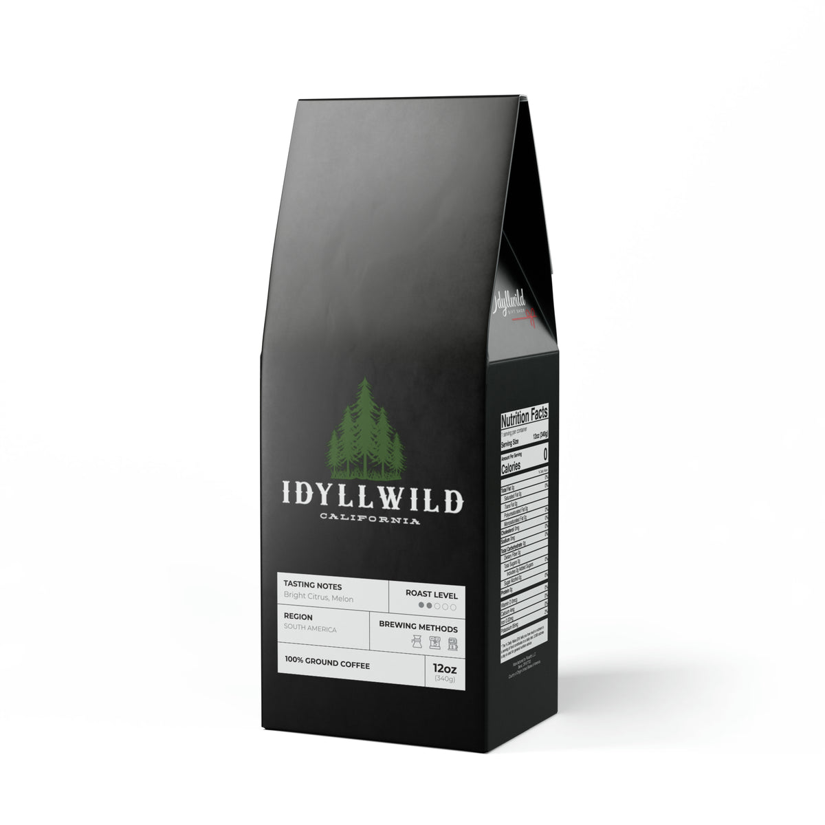 Colombia Single Origin Coffee (Light-Medium Roast) Idyllwild Green Pine Black