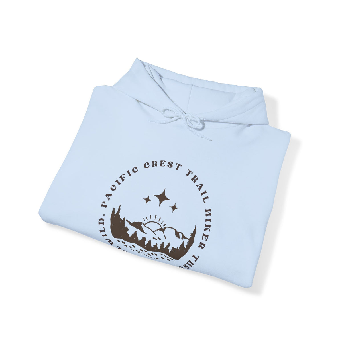 Pacific Trail Hiker through Idyllwild BrownText Hoodie