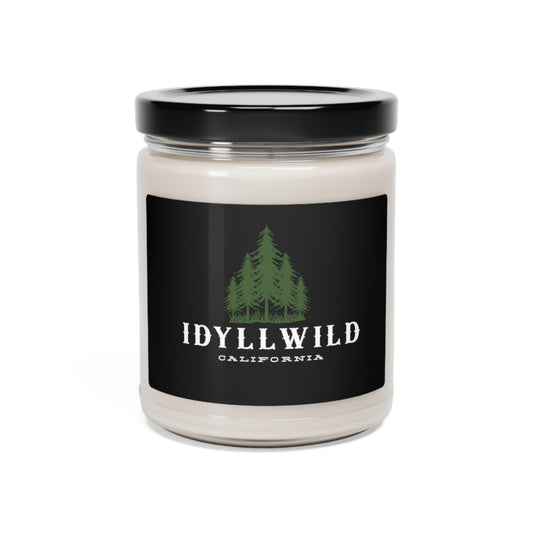 Scented Soy Candle, 9oz Idyllwild Green Pine Black Label