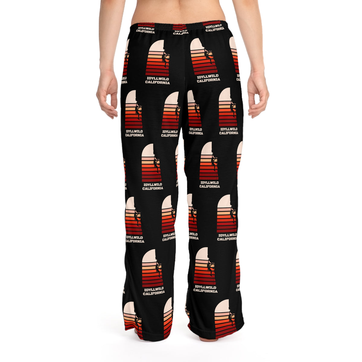 Women's Pajama Pants (AOP) Idyllwild Rock Climbing