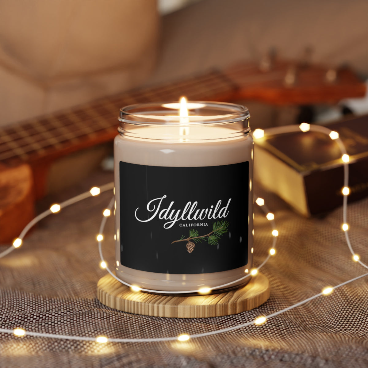 Scented Soy Candle, 9oz Idyllwild Classy Cone Black Label
