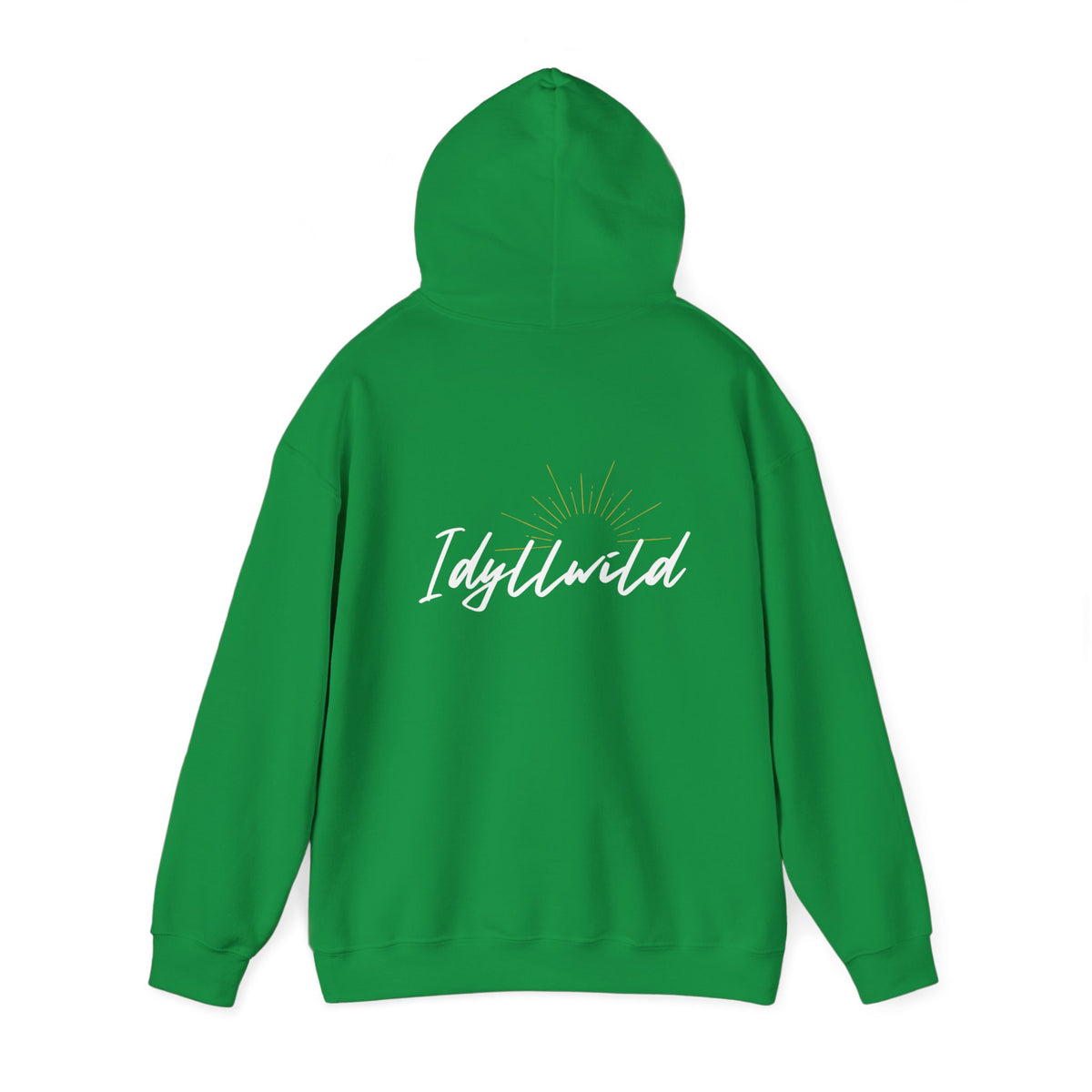 Idyllwild white script grey suburst Hoodie