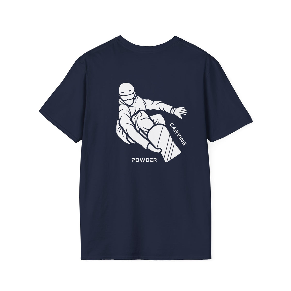 Snowboarding "Carving powder" Softstyle T-Shirt