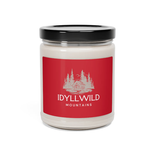 Scented Soy Candle, 9oz Wooded Cabin Red Label