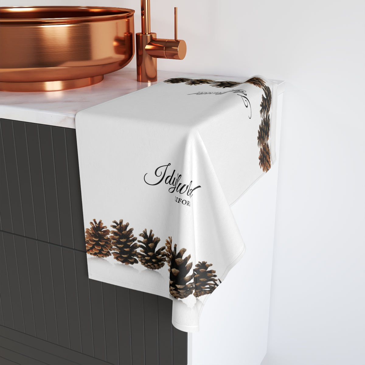 Idyllwild Pine Cone Row Hand Towel