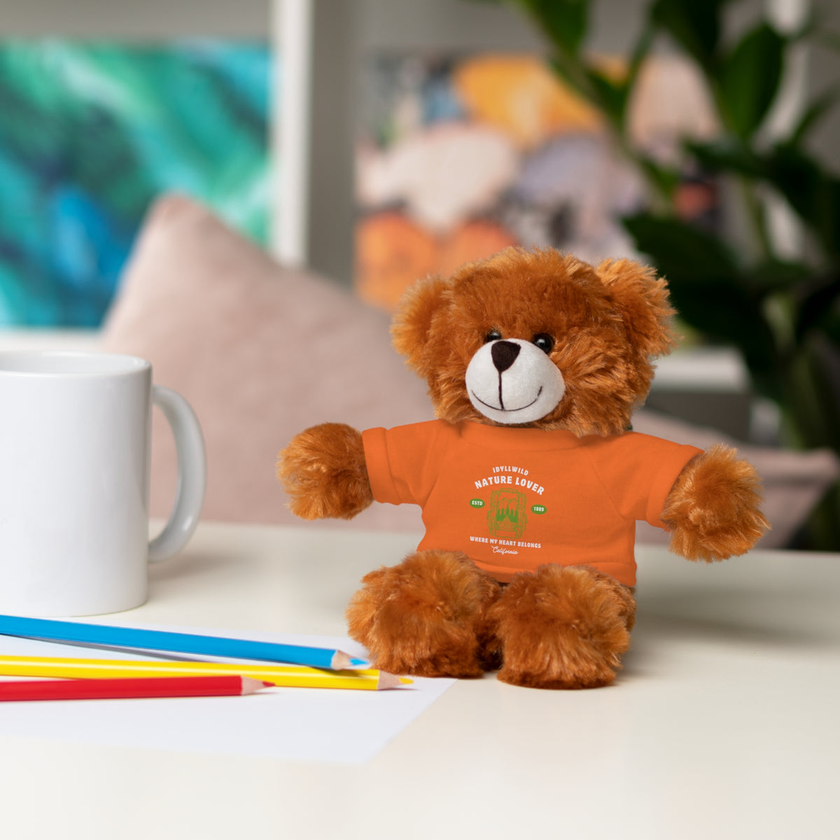 Stuffed Animals with Tee Idyllwild Nature Lover