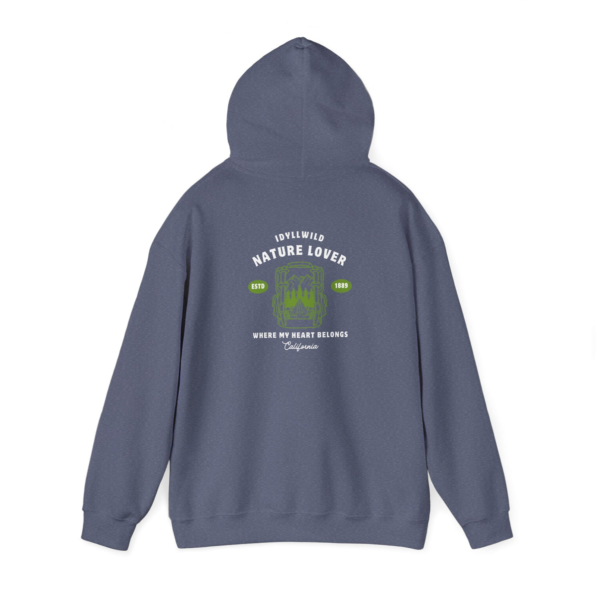 Idyllwild Nature Lover Established Green Hoodie