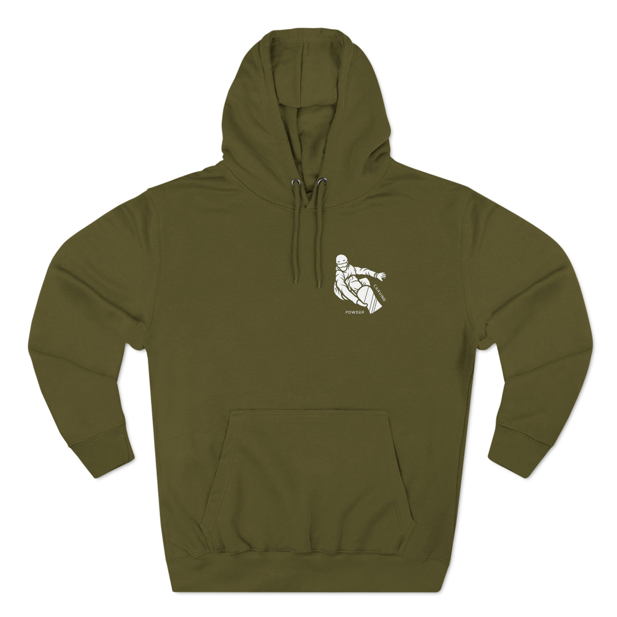 Snowboard  "Fresh pow, carving" Hoodie