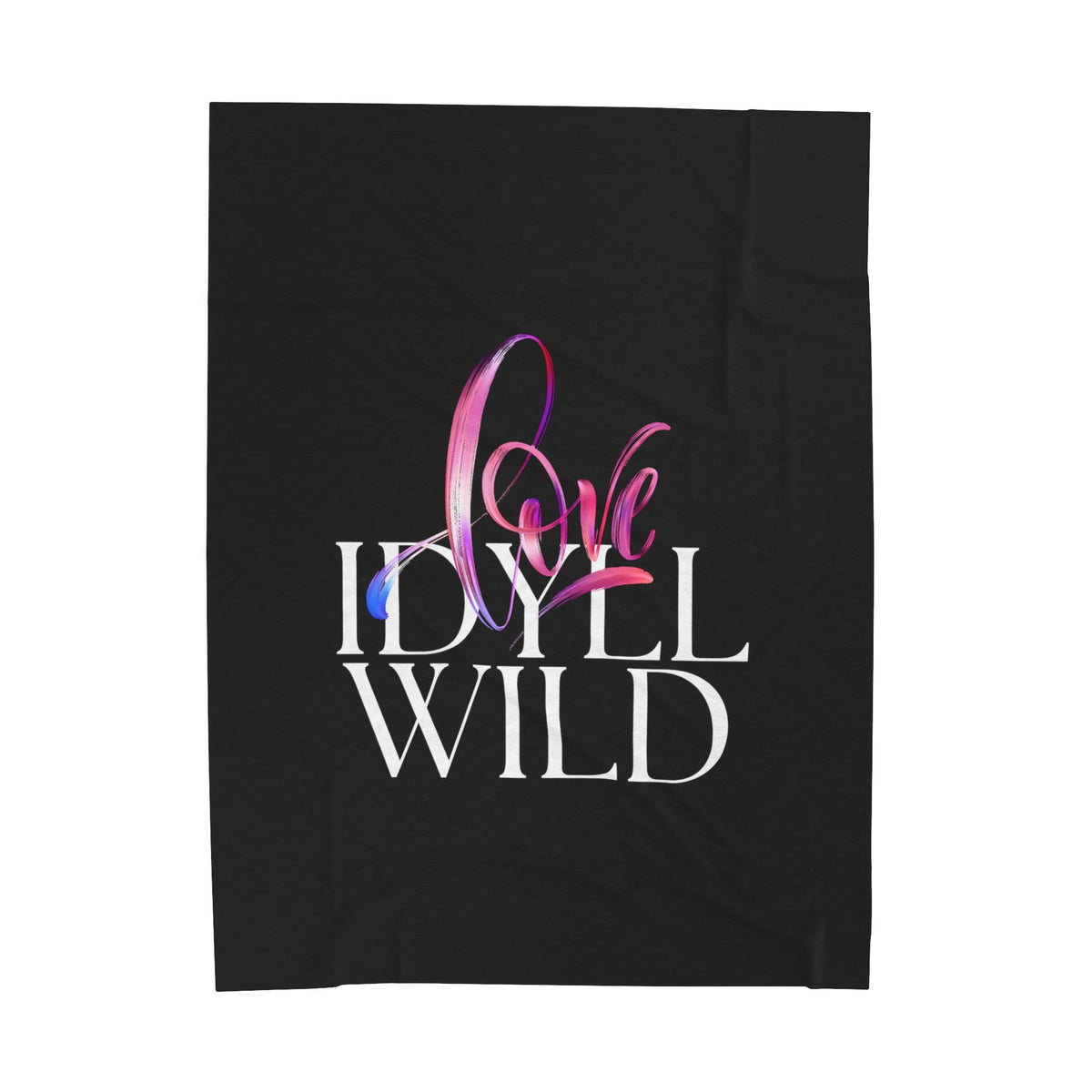 Velveteen Plush Blanket Love Swirl Idyllwild