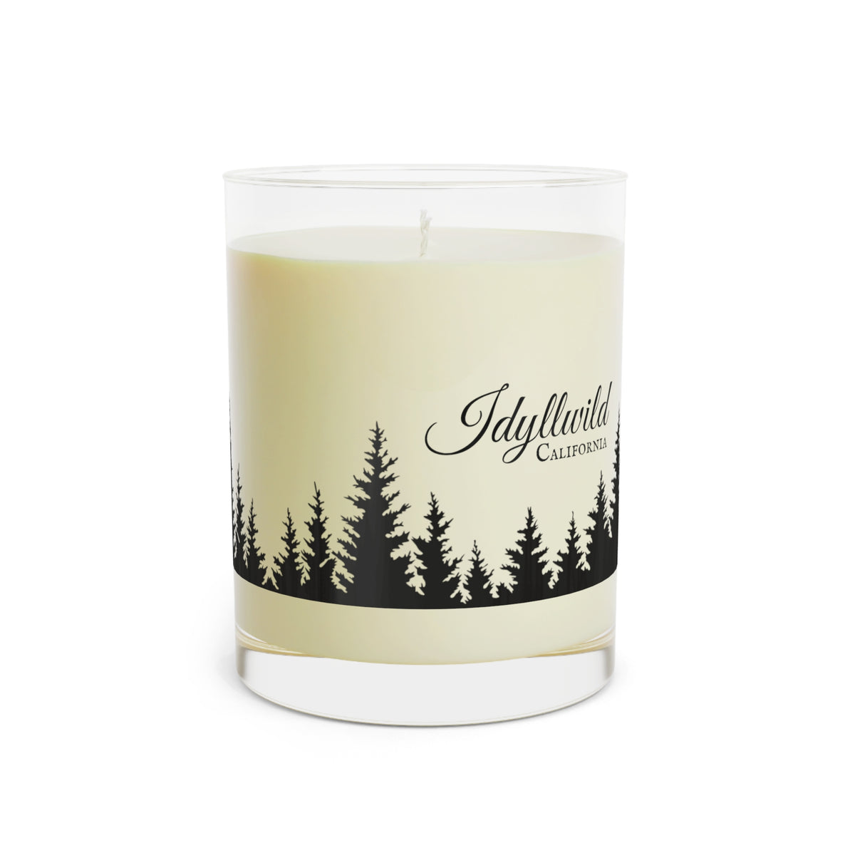 Scented Candle - Full Glass, 11oz Idyllwild Pine silhouette