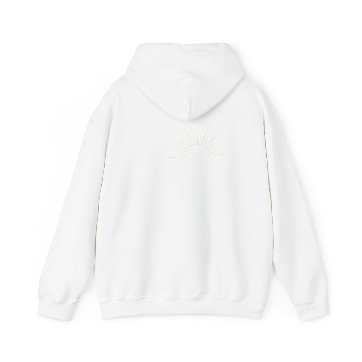 Idyllwild white script grey suburst Hoodie