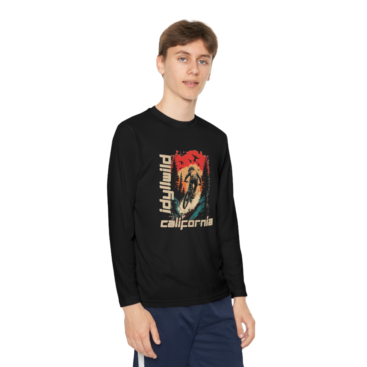 Idyllwild Mountain Biking Youth Long Sleeve Competitor Tee