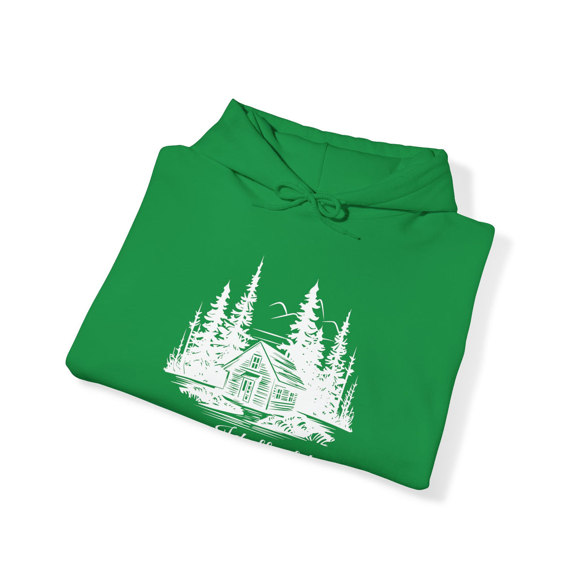 Unisex Heavy Blend™ Hooded Sweatshirt Cabin Forest Sketch