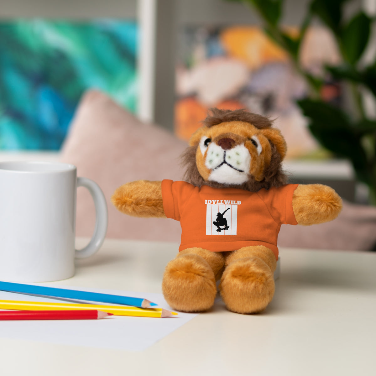Stuffed Animals with Tee Skateboard Idyllwild