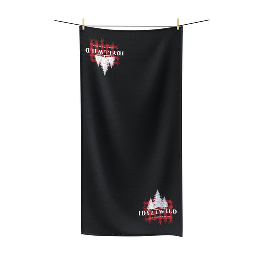 Idyllwild Red Buffalo Plaid White Pine Polycotton Towel