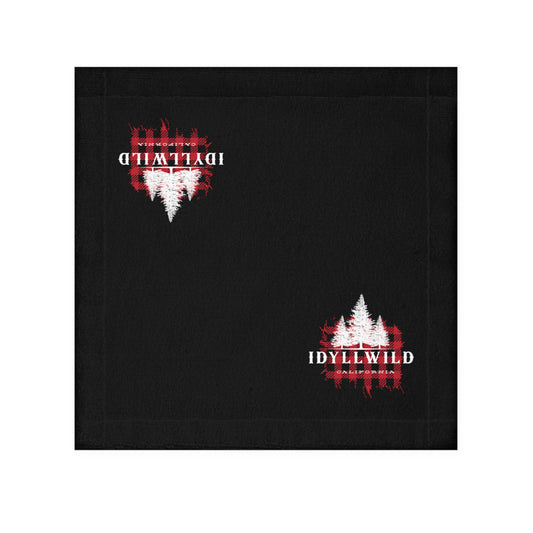 Idyllwild Red Buffalo Plaid White Pine Face Towel