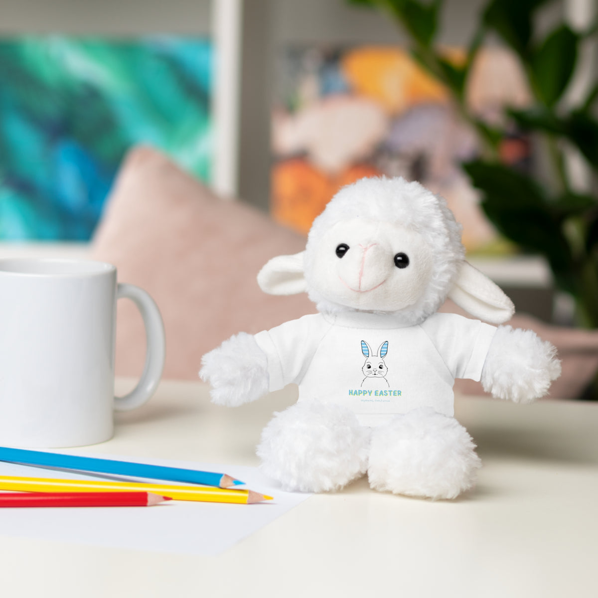 Stuffed Animals with Tee Blue Ears