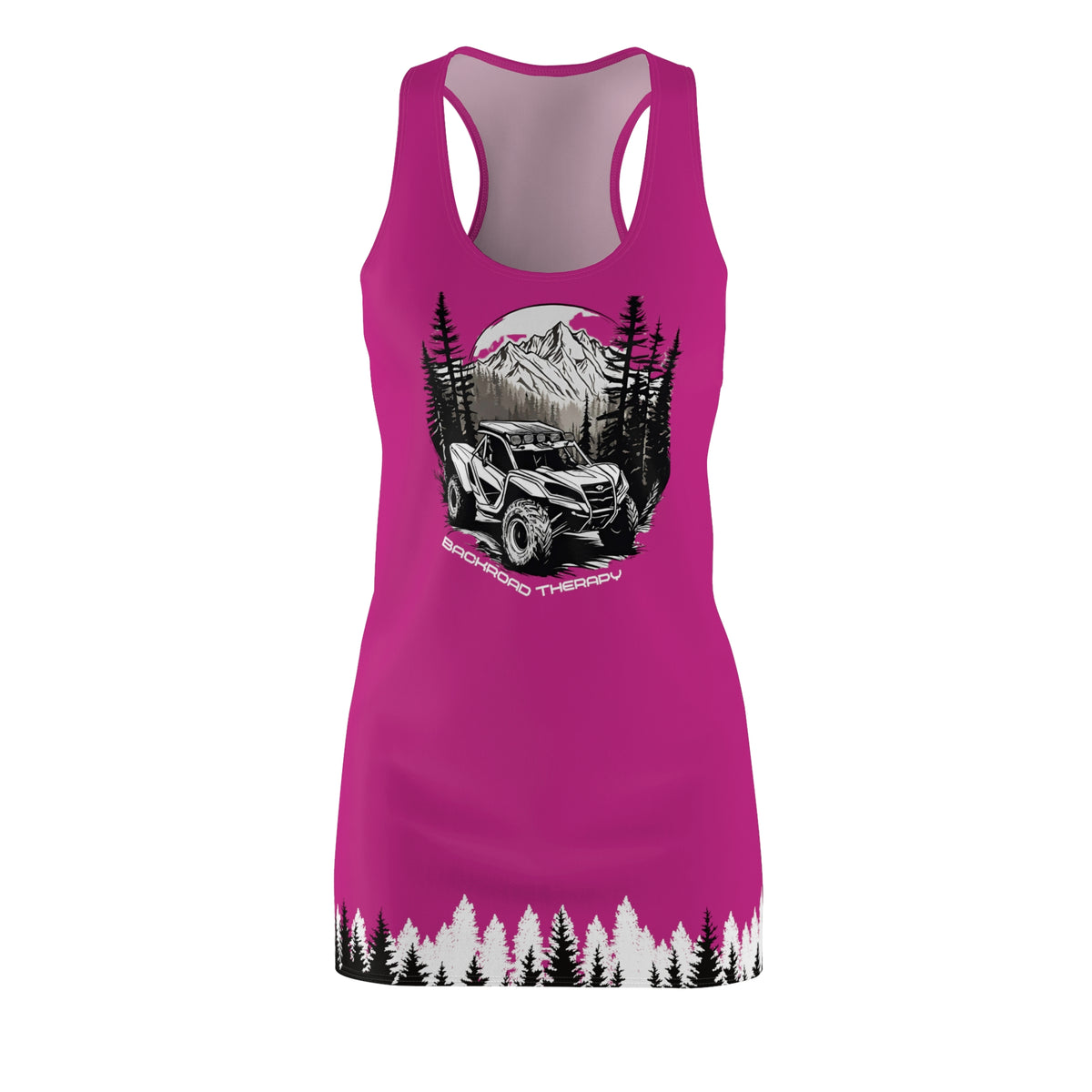 Women's  Back Road Therapy Can Am Pink Racerback Dress