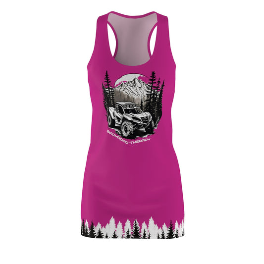 Women's  Back Road Therapy Can Am Pink Racerback Dress