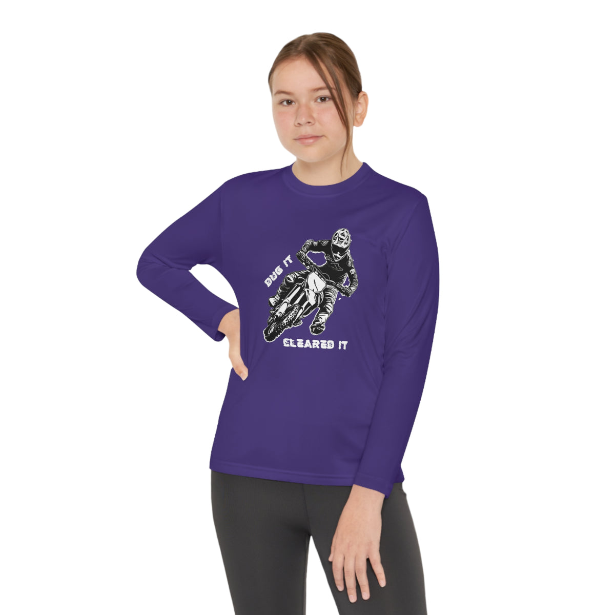 Dirt Bike Youth Long Sleeve Competitor Tee
