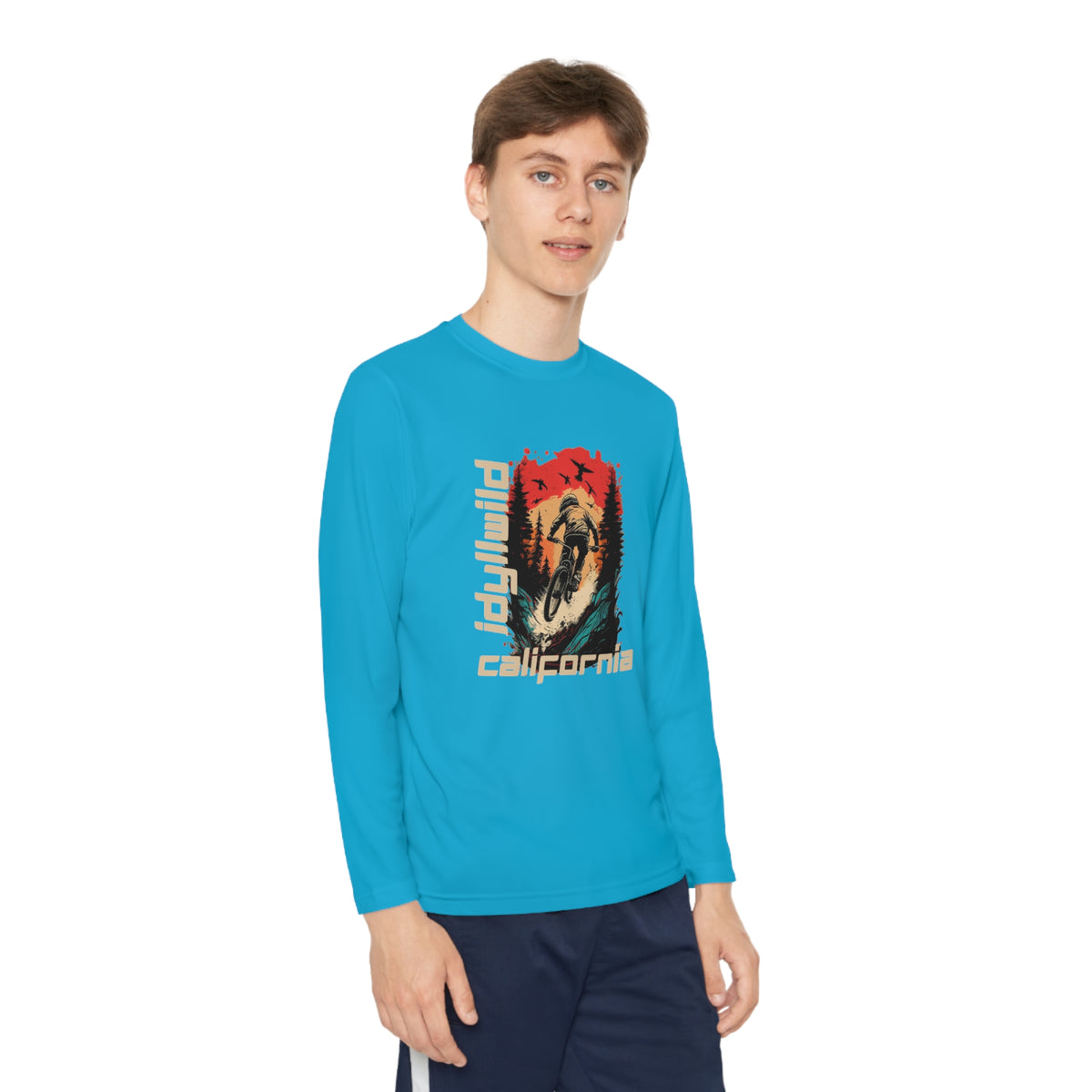 Idyllwild Mountain Biking Youth Long Sleeve Competitor Tee