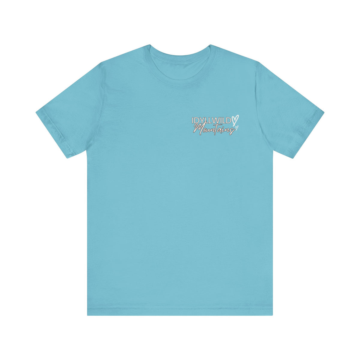 Womens Jersey Short Sleeve Idyllwild Mountains Heart T-shirt