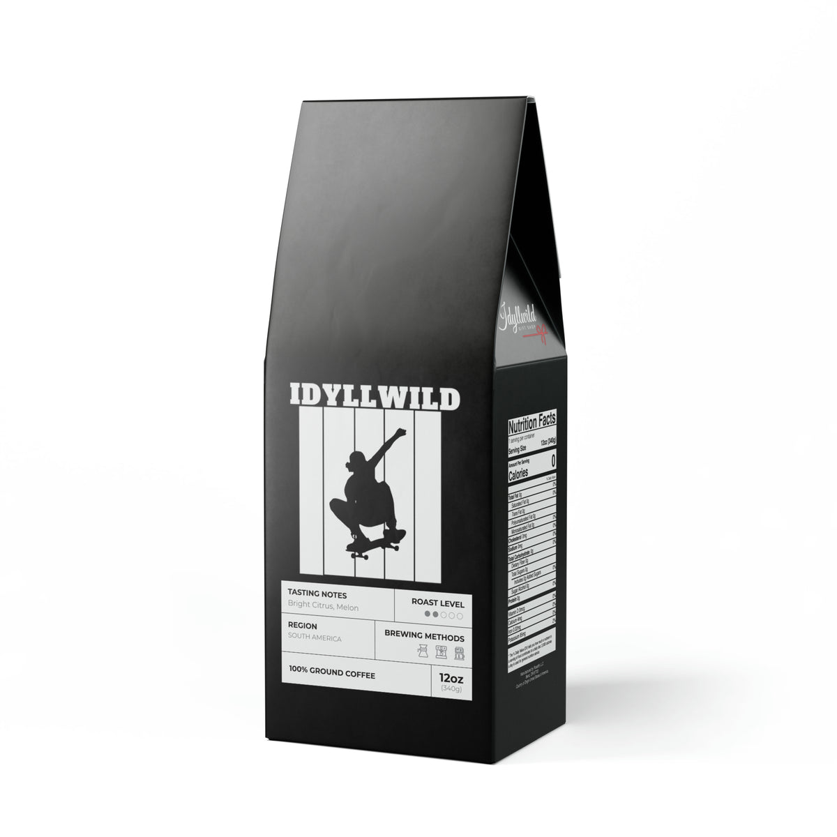 Colombia Single Origin Coffee (Light-Medium Roast) Idyllwild Skate Square Black