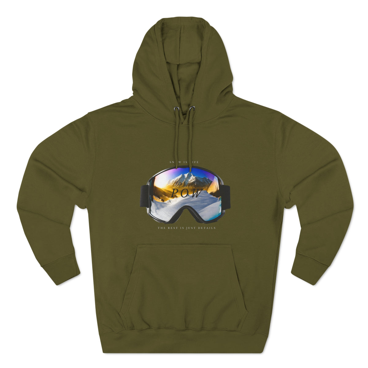 Snowboard  "POW" Hoodie