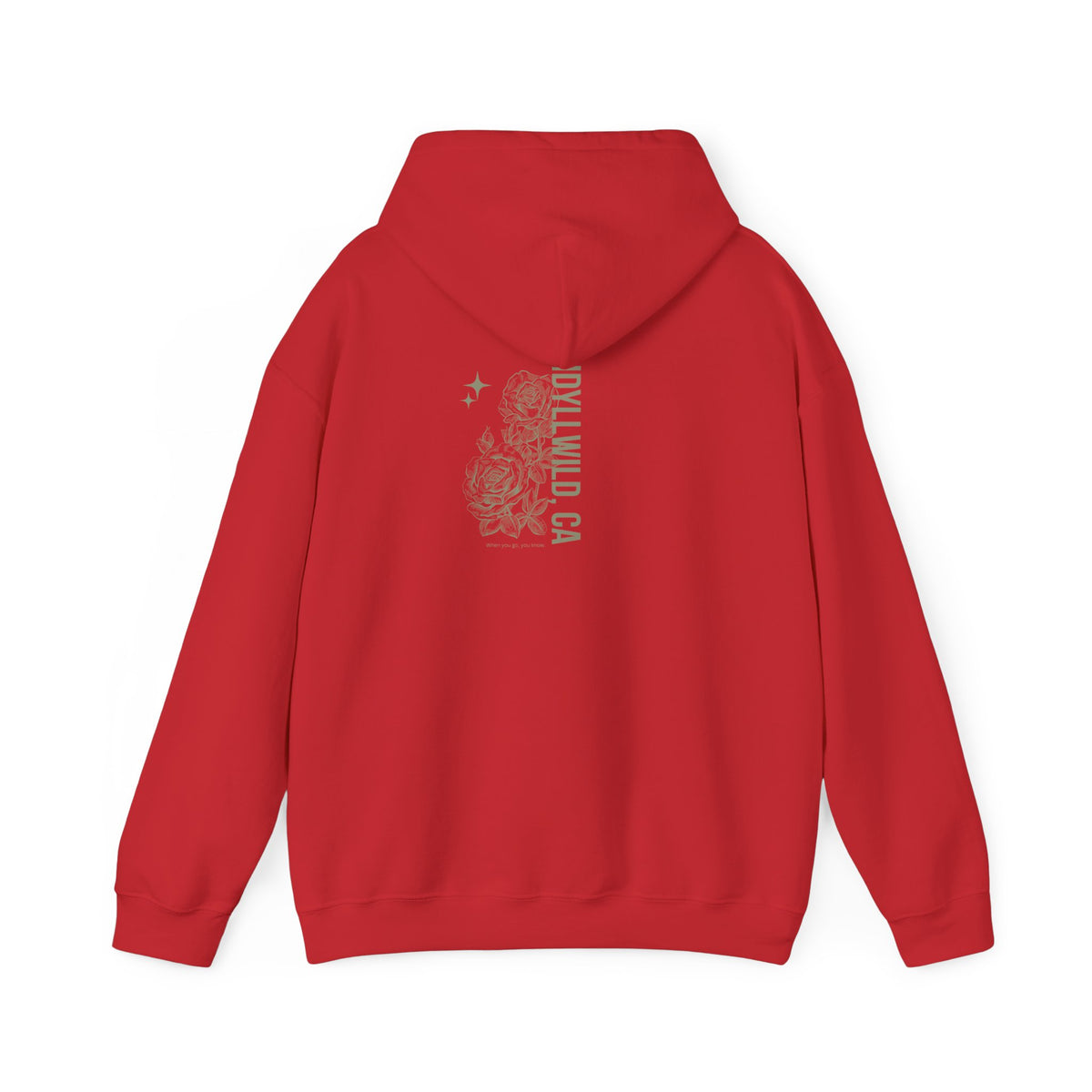 Unisex Heavy Blend™ Hooded Sweatshirt Center FLower