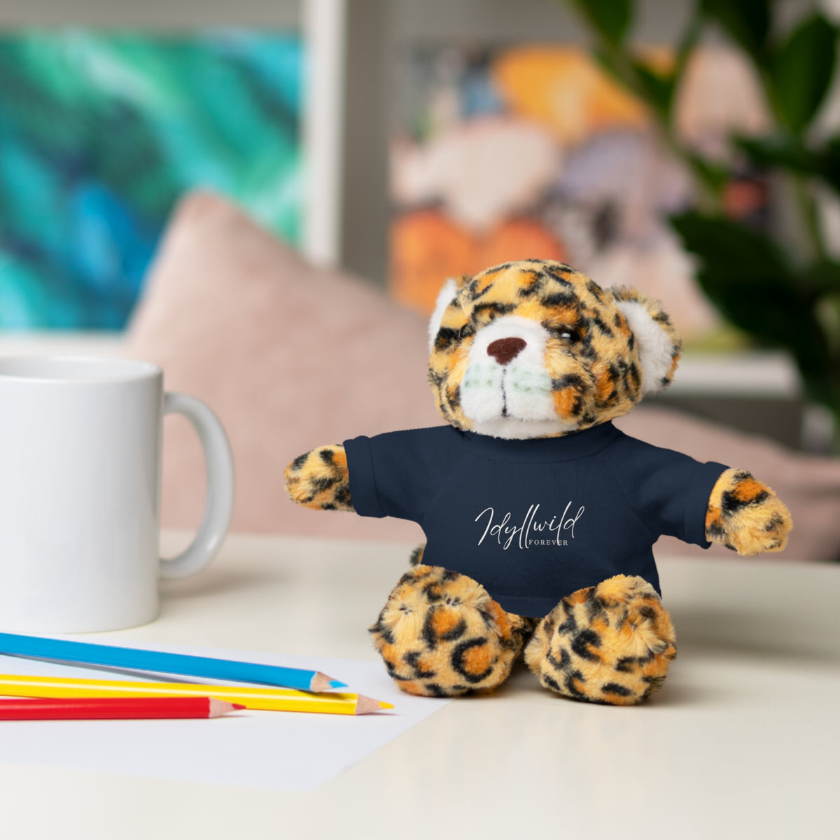 Stuffed Animals with Tee Idyllwild Forever