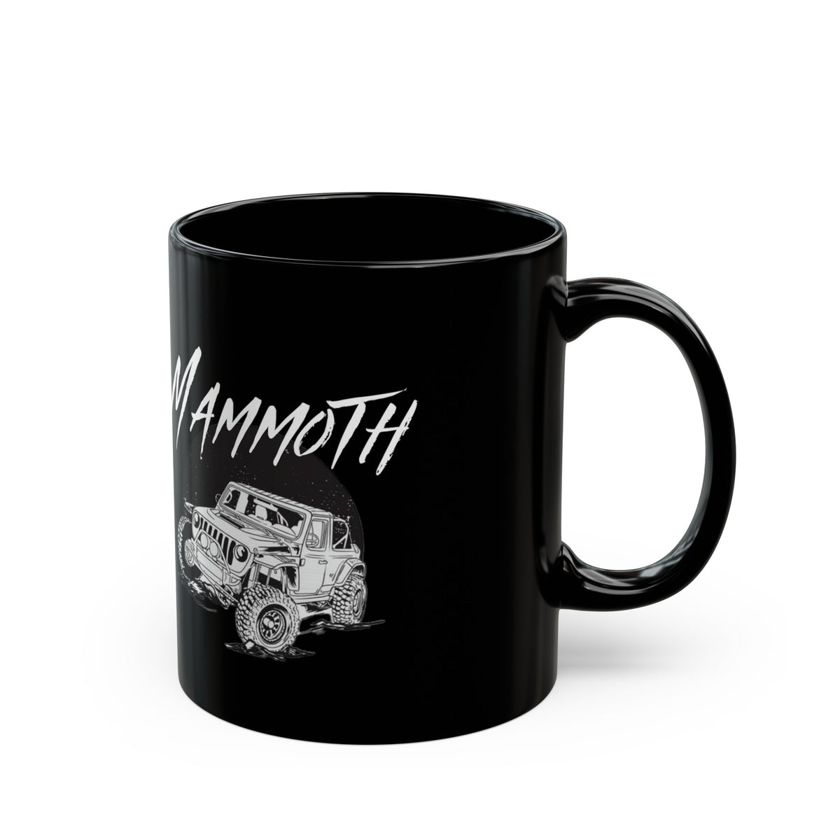 Mammoth Jeep Black Coffee Tea Mug