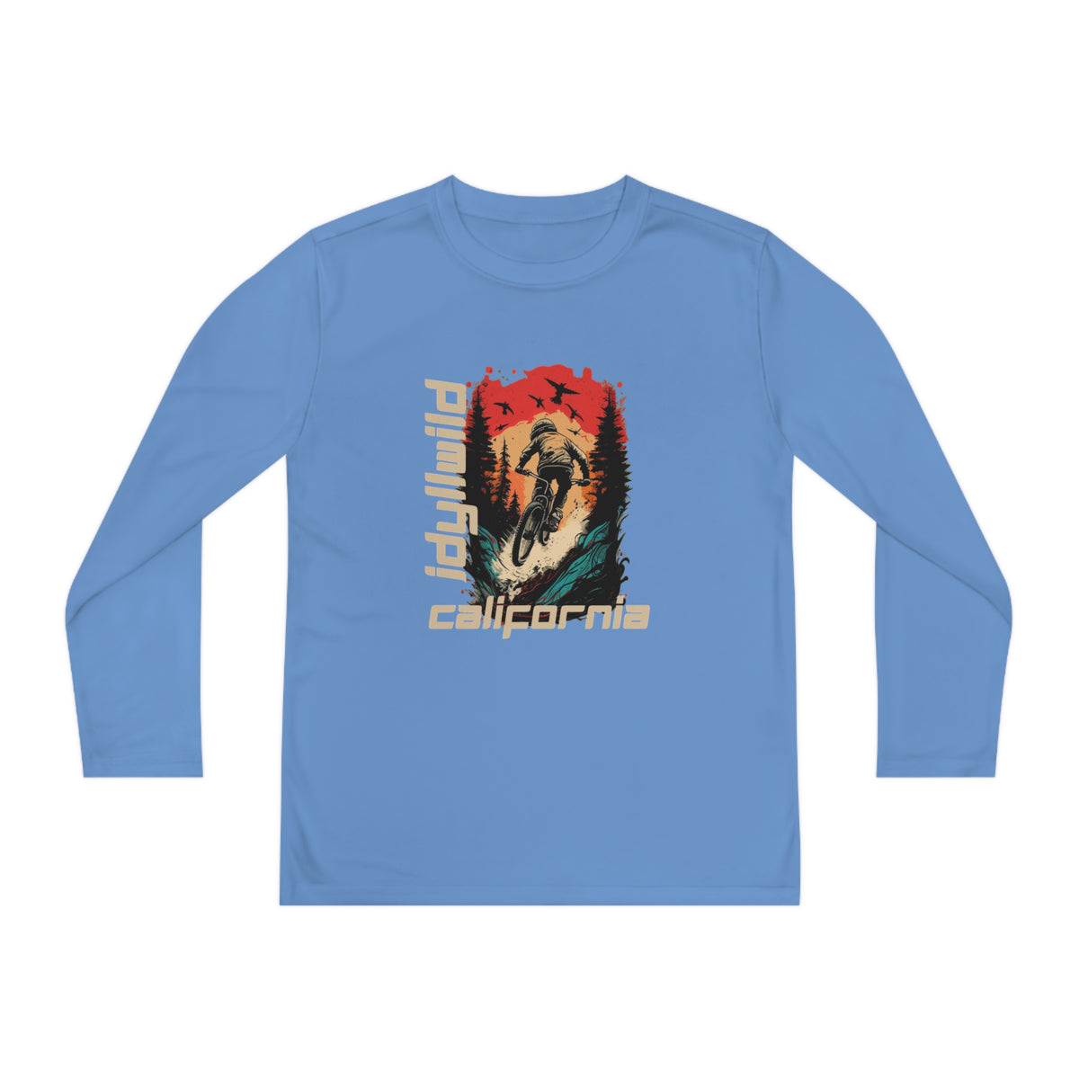 Idyllwild Mountain Biking Youth Long Sleeve Competitor Tee